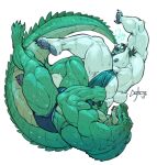  2021 absurd_res anthro anthro_on_anthro armpit_hair beard big_muscles body_hair bubble butt clothing clothing_pull crocodile crocodilian crocodylid dated duo epsiloh facial_hair grimfaust_(nightterror) hi_res male male/male mammal muscular muscular_anthro muscular_male nightterror obliques polar_bear quads reptile scalie signature simple_background thick_thighs underwater underwear underwear_pull ursid ursine water white_background 