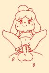  animal_crossing anthro belly big_penis bodily_fluids canid canine canis chellvypuople_(artist) clothed clothing cum cum_in_pussy cum_inside domestic_dog duo female female_on_top female_penetrated fur genital_fluids genitals isabelle_(animal_crossing) looking_down male male/female male_on_bottom male_penetrating male_penetrating_female mammal nintendo on_bottom on_top partially_clothed penetration penis reverse_cowgirl_position sex shih_tzu short_stack smile solo_focus spread_legs spreading thick_thighs toy_dog video_games yellow_body yellow_fur 