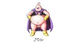  alien alien_humanoid character_name clothing dragon_ball genitals hi_res humanoid majin majin_buu male not_furry overweight overweight_humanoid overweight_male penis peterdamart simple_background solo white_background 