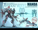  arm_cannon autobot claws crossover english_commentary godzilla_(series) highres kaijuu manda_(kaijuu) mecha mechanization multiple_views no_humans science_fiction silhouette size_comparison theamazingspino transformers underwater weapon 