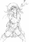  annie annie_(saga_frontier) arms_behind_back breasts censored cum cum_on_body cum_on_breasts cum_on_upper_body dpc dynamite_pussy_cat messy_hair monochrome rape saga saga_frontier square_enix 