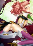  anya_alstreim arched_back ass back breasts cameltoe code_geass kink looking_back panties pink_hair red_eyes sideboob small_breasts solo thighhighs underboob underwear 