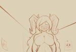  abs anonymous_artist big_breasts breasts demon female hair horn humanoid long_hair sharp_teeth siren_(the_binding_of_isaac) solo teeth the_siren 