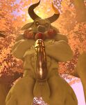  3d_(artwork) angry asian_mythology barazoku big_penis bovid bovine cattle crossed_arms daao_(petruz) digital_media_(artwork) genitals hi_res horn jewelry looking_down male mammal mature_male muscular muscular_male mythology necklace penis sneakyphox solo source_filmmaker steam_from_nostrils 