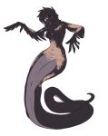  apode avian beak bird blush breasts corvid corvus_(genus) crow draconcopode feathered_wings feathers female human_to_anthro legless nipples non-mammal_breasts nude oscine passerine reptile scalie sepisnake serpentine snake solo species_transformation transformation wings 