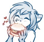  &lt;3 2021 anthro burger canid canine casual_nudity conditional_dnp eating eyes_closed felid female food fur happy holding_food holding_object hybrid kathrin_vaughan keidran mammal meme monochrome nude pantherine simple_background sketch solo spots spotted_body spotted_fur tom_fischbach twokinds webcomic white_background 