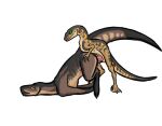  all_fours alpha_channel brown_body dinosaur doggystyle dromaeosaurid duo female feral from_behind_position male male/female reptile scalie scoots530 sex tenontosaurus the_isle theropod utahraptor video_games 
