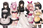  5girls alternate_costume animal_ears apron bikini bikini_skirt black_bikini black_dress black_eyes black_gloves black_hair black_legwear black_skirt blonde_hair blue_eyes braid breasts cat_ears cat_tail dano detached_collar dress enmaided eyepatch frilled_apron frills girls_frontline gloves green_hair hair_ornament hairclip heart heart_hair_ornament heterochromia large_breasts leg_garter long_braid long_hair long_sleeves low_twintails m16a1_(girls_frontline) m4_sopmod_ii_(girls_frontline) m4a1_(girls_frontline) maid maid_apron maid_bikini maid_headdress medium_breasts midriff miniskirt multicolored_hair multiple_girls one_eye_closed one_side_up over-kneehighs pantyhose pink_hair pleated_skirt purple_hair red_dress red_eyes red_hair ro635_(girls_frontline) short_dress single_braid skirt small_breasts st_ar-15_(girls_frontline) streaked_hair swimsuit tail thighhighs twintails waist_apron white_apron white_gloves white_hair white_legwear wrist_cuffs yellow_apron yellow_eyes 