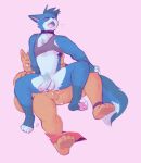  absurd_res anal anal_penetration anthro anthro_on_anthro anthro_penetrated anthro_penetrating anthro_penetrating_anthro azureblues balls blue_body blue_fur blush bodily_fluids bottomless brown_body brown_fur canid canine canis clothed clothing cum cum_in_ass cum_inside domestic_cat domestic_dog duo felid feline felis fur genital_fluids genitals hi_res humanoid_genitalia humanoid_penis male male/male male_penetrated male_penetrating male_penetrating_male mammal nipples open_mouth penetration penis pink_background sex shirt simple_background tank_top tohfu tohfu_(character) topwear underwear underwear_around_one_leg 