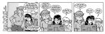  anthro black_hair brave_new_world clothing comic computer domestic_cat ear_piercing english_text eyewear felid feline felis female freckles glasses greyscale group hair human jaque_smith long_hair mammal monochrome mouse murid murine office penny_pound piercing rodent sandy_katt shirt smile style_wager text topwear 