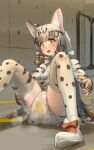  absurd_res accessory animal_humanoid blonde_hair bodily_fluids cat_humanoid clothing diaper felid felid_humanoid feline feline_humanoid female footwear genital_fluids geoff_(kemono_friends) hair hair_accessory hair_bow hair_ribbon hi_res humanoid kemono_friends legwear long_hair looking_at_viewer mammal mammal_humanoid open_mouth ribbons shoes sitting solo thigh_highs unknown_artist urine wet_diaper wetting wetting_diaper yellow_eyes 