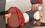  alisa_ilinichina_amiella ass blonde_hair blue_eyes blush breasts breasts_outside clothed_female_nude_male ginhaha gloves god_eater hat large_breasts long_hair looking_back nude penis pussy sex torn_clothes torn_legwear vaginal 
