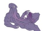  animal_humanoid anthro cephalopod cephalopod_humanoid genitals humanoid male marine marine_humanoid mind_flayer mollusk mollusk_humanoid muscular muscular_male penis purple_body purple_skin saruuk solo squid_humanoid tendrils 