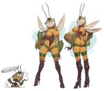  alien anthro breasts cleavage clothed clothing derekireba female footwear green_eyes hair hi_res high_heels lips long_hair machine my_life_as_a_teenage_robot nickelodeon pose red_lips robot simple_background solo speech_bubble text vexus wings 