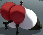  absurd_res anthro avian big_breasts big_butt bird breasts butt female hi_res huge_breasts huge_butt hyper hyper_breasts hyper_butt non-mammal_breasts nude platinumeggs rear_view red_body solo thick_thighs 