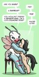  anthro arthropod breasts bugbear_(mlp) butt chug-a-lug_(oc) duo equid equine female hi_res horse hybrid large_female male male/female mammal multi_arm multi_limb nude ocellus_(mlp) pony size_difference slightly_chubby toonbat wings 