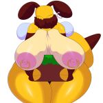  1:1 2020 areola areola_piercing arthropod bee bee_(minecraft) big_breasts block breasts digital_media_(artwork) eyes_closed female hi_res huge_breasts huge_hips humanoid hymenopteran insect itisjoidok minecraft mojang multicolored_body solo solo_focus thick_thighs two_tone_body video_games wide_hips yellow_body 