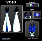  absurd_res ambiguous_gender atomic_cat body_horror cloak clothing english_text felid hi_res mammal many_eyes model_sheet monster mouth_eye nonbinary_(lore) open_mouth solo text void_(atomic_cat) 