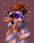  &lt;3 4:5 ankle_tuft anthro arm_tuft back_tuft bazer belly black_hair black_nose brown_body brown_fur canid canine canis cheek_tuft dubsthefox duo ear_piercing ear_ring elbow_tufts eyes_closed facial_tuft fennec fox fur green_eyes grey_body grey_fur hair hi_res hug leg_tuft looking_at_another looking_at_partner male male/male mammal multicolored_body multicolored_fur neck_tuft orange_body orange_fur orange_hair piercing psina808 purple_hair red_body red_fur shoulder_tuft tan_body tan_fur tuft two_tone_body two_tone_fur white_belly white_body white_fur wolf 