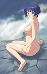  ass blush breasts naked nude sakuraba_aoi short_hair 