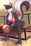  2021 4_toes 5_fingers anthro ball basketball_(ball) basketball_uniform black_nose bottomwear breasts cleavage clothed clothing digital_media_(artwork) domestic_cat english_text feet felid feline felis female fingers grey_eyes half-closed_eyes hi_res holding_ball holding_object looking_at_viewer looney_tunes mammal narrowed_eyes pakwan008 penelope_pussycat_(looney_tunes) pupils shirt shorts signature sitting slit_pupils smile solo space_jam space_jam:_a_new_legacy sportswear tank_top text text_on_clothing text_on_shirt text_on_tank_top text_on_topwear toes topwear uniform warner_brothers whiskers 