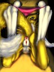  absurd_res anthro anus biped butt canid canine digimon digimon_(species) digital_media_(artwork) female fox fur genitals hi_res invalid_tag mammal pinup pose presenting presenting_anus presenting_hindquarters presenting_pussy pussy raised_tail renamon smile solo soulgryph 