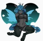  anthro anthrofied arthropod big_breasts bra breasts changeling clothing female friendship_is_magic hasbro hi_res kennzeichen legwear my_little_pony panties queen_chrysalis_(mlp) solo thigh_highs underwear 