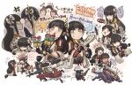  2girls bangs black_hair blue_eyes blunt_bangs canyne dango fewer_digits food hair_ornament highres hinoa hunting_horn japanese_clothes korokoro_daigorou long_hair magnamalo minoto monster_hunter_(series) monster_hunter_rise multiple_girls nintendo_switch pointy_ears siblings sisters twins wagashi yomogi 