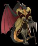  2021 anthro breasts claws digital_media_(artwork) dragon female firetally hi_res horn membrane_(anatomy) membranous_wings scalie smile solo spines western_dragon wings 