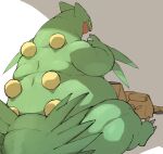  anthro belly bodily_fluids feral green_body hi_res male morbidly_obese morbidly_obese_feral morbidly_obese_male nintendo obese obese_feral obese_male open_mouth overweight overweight_feral overweight_male pok&eacute;mon pok&eacute;mon_(species) sceptile sitting solo video_games weight_gain zephy_03 