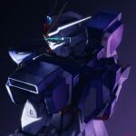  blue_eyes daue from_side glowing glowing_eye glowing_eyes gundam gundam_seed gundam_seed_destiny hg_ni_koisuru_futari highres impulse_gundam mecha mobile_suit no_humans science_fiction solo textless upper_body v-fin 