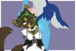  ahegao anthro anthro_on_anthro big_ears big_penis black_clothing black_collar blue_body blue_fur bodily_fluids bodily_fluids_in_ear bow_tie brown_body brown_fur canid canine chest_tuft chewybun cleavage_cutout clothing collar domination dress drooling duo ear_penetration eye_roll faceless_anthro faceless_dom faceless_male female female_penetrated fur genital_fluids genitals green_hair green_tuft hair head_grab hi_res inner_ear_fluff leaf long_tail looking_pleasured maid_uniform male male/female male_domination male_penetrating male_penetrating_female mammal multicolored_body multicolored_fur multicolored_hair one_eye_closed open_mouth penetration penis penis_in_ear precum saliva sitting submissive submissive_female tongue tongue_out tuft two_tone_body two_tone_fur two_tone_hair uniform white_body white_clothing white_fur 