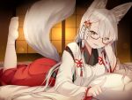  animal_ears japanese_clothes kitsune megane namaru tail 