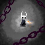  ambiguous_gender antennae_(anatomy) arthropod black_body bodily_fluids cloak clothed clothing hollow_knight insect lixten16 male mouthless protagonist_(hollow_knight) simple_background solo team_cherry vessel_(species) video_games weapon 