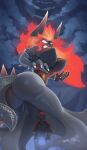  absurd_res big_breasts big_butt bowser bowser&#039;s_fury bowsette_meme breasts butt crossgender crown female hair hi_res human humanoid larger_female macro male mammal mario mario_bros meme nintendo nipple_outline red_hair size_difference smaller_male spaboofy super_crown video_games 