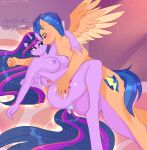  absurd_res anthro anthrofied areola breasts clothed clothing duo equid female flash_sentry_(mlp) friendship_is_magic hi_res male male/female mammal my_little_pony nipples panties topless twilight_sparkle_(mlp) underwear xjenn9 