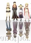  4boys 4girls :d armor assassin_(ragnarok_online) bandages bangs belt bikini black_coat black_footwear black_gloves black_legwear black_pants blonde_hair blue_pants blue_shorts boots brown_belt brown_cape brown_footwear brown_hair brown_vest cape closed_mouth coat commentary_request crop_top cross cross_necklace detached_sleeves double_bun dress elbow_gloves fingerless_gloves full_body fur-trimmed_pants fur-trimmed_shorts fur_trim gauntlets gem genderswap genderswap_(ftm) genderswap_(mtf) gloves gypsy_(ragnarok_online) hair_between_eyes jewelry leotard long_hair long_sleeves looking_at_viewer midriff minstrel_(ragnarok_online) multiple_boys multiple_girls navel necklace negi_mugiya o-ring o-ring_top open_clothes open_coat open_mouth open_shirt pantaloons pants pauldrons ponytail pouch priest_(ragnarok_online) purple_dress purple_leotard purple_shirt ragnarok_online red_cape red_coat red_sleeves reflection sandals scarf see-through shirt shoes short_hair short_shorts shorts shoulder_armor sleeveless sleeveless_shirt smile strapless strapless_bikini suspenders swimsuit thighhighs torn_clothes torn_shirt two-sided_cape two-sided_fabric two-tone_coat vest waist_cape white_background white_scarf white_shirt whitesmith_(ragnarok_online) yellow_bikini 
