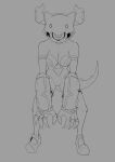  absurd_res breasts digital_media_(artwork) female hi_res humanoid klesha looking_at_viewer sketch solo 