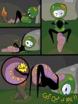  3:4 absurd_res anthro arthropod cave comic female fire forced hi_res hollow_knight insect male male/female penetration penis_worm plant pornwhal praxxwhal_(artist) rape sex surprise team_cherry vaginal vaginal_penetration video_games worm 