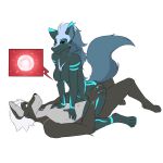  1:1 alpha_channel anthro canid canine canis duo ethan_striker_(hunterx90) female fluffy hi_res impregnation luna_(hunterx90) male mammal neon_fur ridding sex story story_in_description stripes wolf wolfie-pawz wounded 