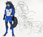  anthro bastian_vaadia canid canine canis dreadwolfclaw1990 hi_res male mammal model_sheet solo wolf 