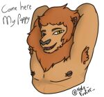  animal_humanoid armpit_hair body_hair cat_humanoid disney felid felid_humanoid feline feline_humanoid felis hi_res humanoid leodore_lionheart lion male mammal mammal_humanoid muscular muscular_male nate_foster nipple_piercing nipples pantherine piercing pircing smile solo zootopia 