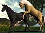  3d_(artwork) all_fours anal anal_penetration animal_genitalia animal_penis anthro balls big_penis black_body brown_body digital_media_(artwork) doggystyle duo equid equine equine_penis erection feral from_behind_position genitals horse long_penis male male/male male_penetrated male_penetrating male_penetrating_male mammal penetration penis posallion sex 