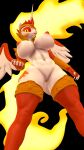  3d_(artwork) 9:16 abs absurd_res anthro anthrofied areola armwear big_breasts breasts clothing colored_nails cutie_mark daybreaker_(mlp) digital_media_(artwork) elbow_gloves equid equine female fire flaming_hair friendship_is_magic genitals gloves handwear hasbro hi_res horn lazy_work_horse legwear low-angle_view mammal my_little_pony nails nipples orange_eyeshadow orange_nails orange_pussy orange_sclera pseudo_hair pupils pussy slit_pupils solo stockings winged_unicorn wings worm&#039;s-eye_view yellow_eyes 