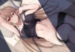  bed brown_hair furen_e_lustario long_hair nijisanji nopan tagme_(artist) 