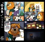  aircraft airplane anthro apartment black_body black_fur calendar canid canine canis cellphone chow_chow city clothed clothing comic dark_room domestic_dog duo eyebrows fur gabshiba herding_dog holding_cellphone holding_object holding_phone inside korg_(gabshiba) looking_at_cellphone looking_at_object looking_at_phone male mammal multicolored_body multicolored_fur open_mouth orange_body orange_fur outside pastoral_dog phone pictographics purple_tongue romantic_couple sad shocked solo spitz text thick_eyebrows tongue url walking wang_chow wearing_glasses welsh_corgi white_body white_fur 