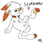  battle_fennec battle_fennec_(artist) female lagomorph mammal nintendo pok&eacute;mon pok&eacute;mon_(species) pussy scorbunny solo video_games 