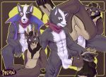  2019 anal anthro bandanna bastriw_(artist) canid canine canis cervid digital_media_(artwork) erection humanoid_penis invalid_tag male mammal nintendo nipples nude oral penetration penis simple_background smile solo star_fox video_games wolf wolf_o&#039;donnell 