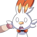  2019 ambiguous_gender digital_media_(artwork) disembodied_penis erection human humanoid_penis imminent_sex interspecies lagomorph male male/ambiguous mammal mintyspirit nintendo open_mouth penis pok&eacute;mon pok&eacute;mon_(species) pok&eacute;philia scorbunny surprise video_games 