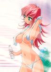  aqua_eyes blush bottle breasts covered_nipples evian kimura_takahiro large_breasts long_hair lowleg lowleg_panties navel non-web_source panties pink_hair raika_grace showering smile solo standing topless towel underwear underwear_only viper viper_f40 water_bottle wet white_panties white_towel 